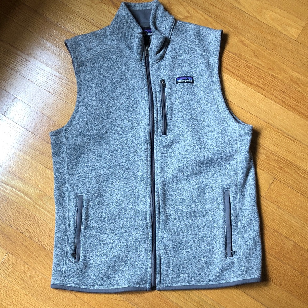 Patagonia Gray Men's Fleece Vest - Full Zip